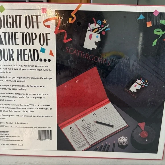 🆕 Brand New Vintage Unopened Scattergories 1988 Edition - Picture 2 of 3